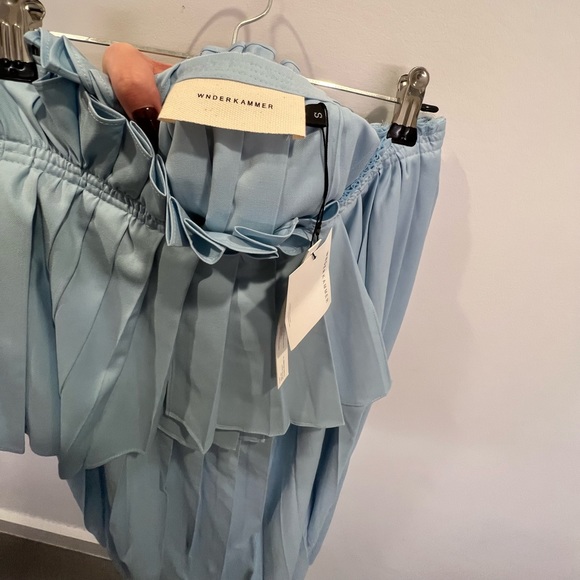 Wnderkammer Asymmetric Long Pleats Midi Skirt - Picture 8 of 13